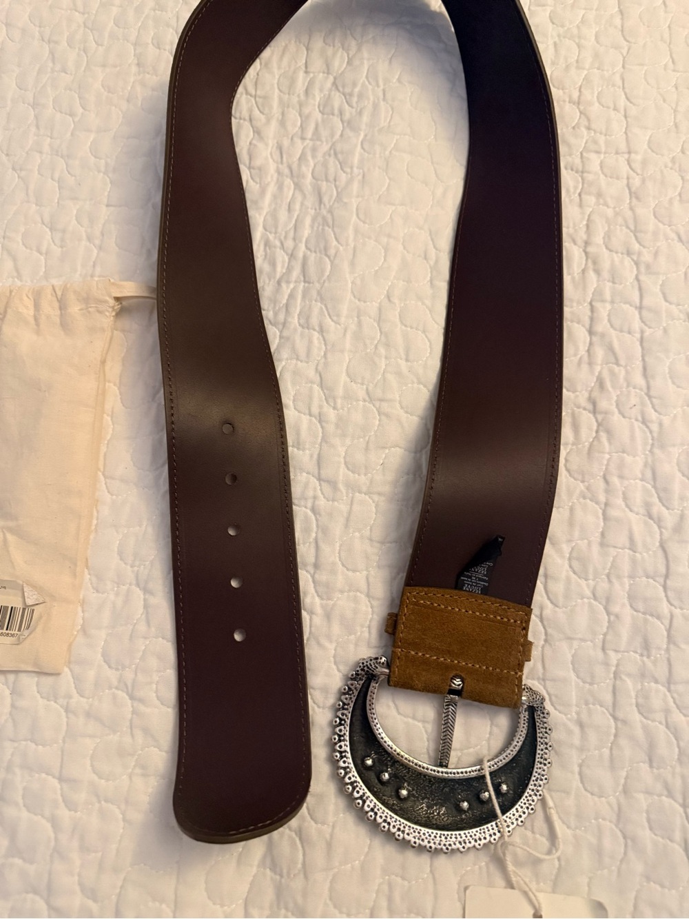 🌱NWT - Sézane Louve Belt in Taupe - size 90 - Picture 9 of 9
